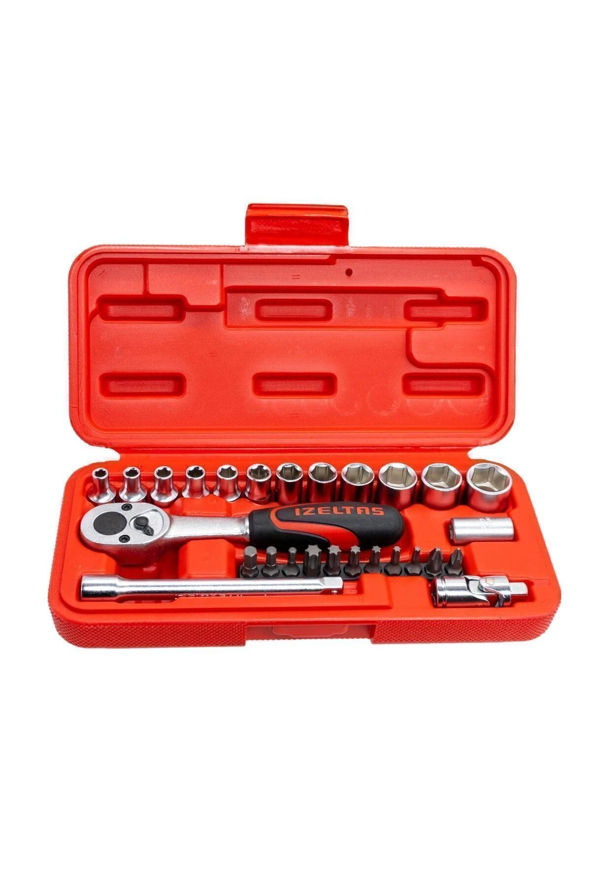 1/4 Altı Köşe Lokma Anahtar Ve Bits Set 27 Parça