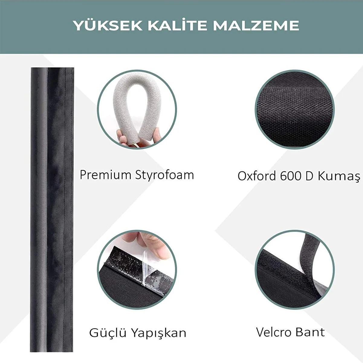 Kapı Altı Rüzgar Önleyici Isı Yalıtım Süngeri Eşik Altlığı Stoper Rüzgarlık Toz Soğuk Sünger Çelik Kapı Tek Taraflı 90 cm