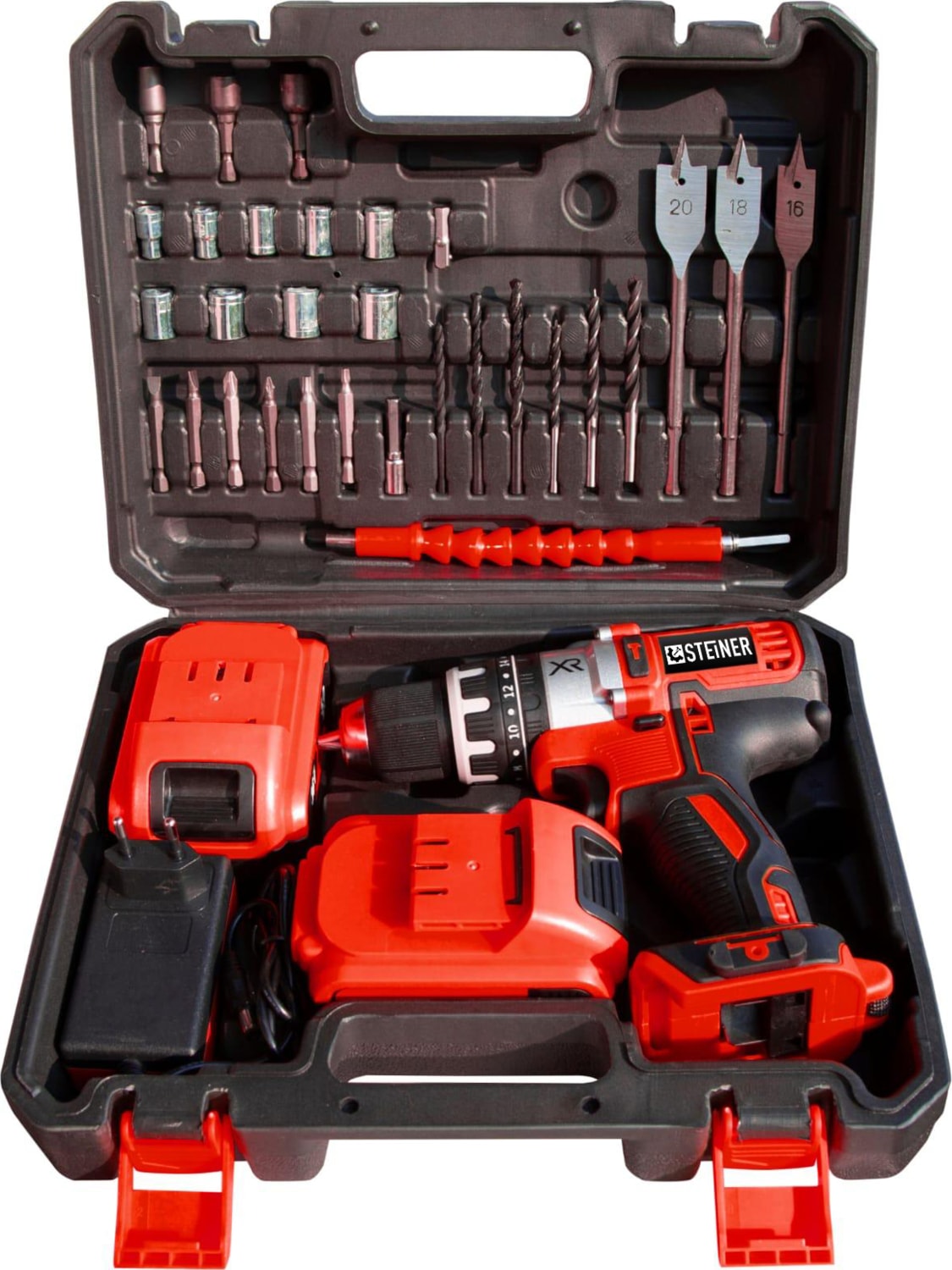 Germany Technology Darbeli 58 V 5 Ah Red Xr Li-Ion Çift Akülü Şarjlı Vidalama Matkap + Pro Set