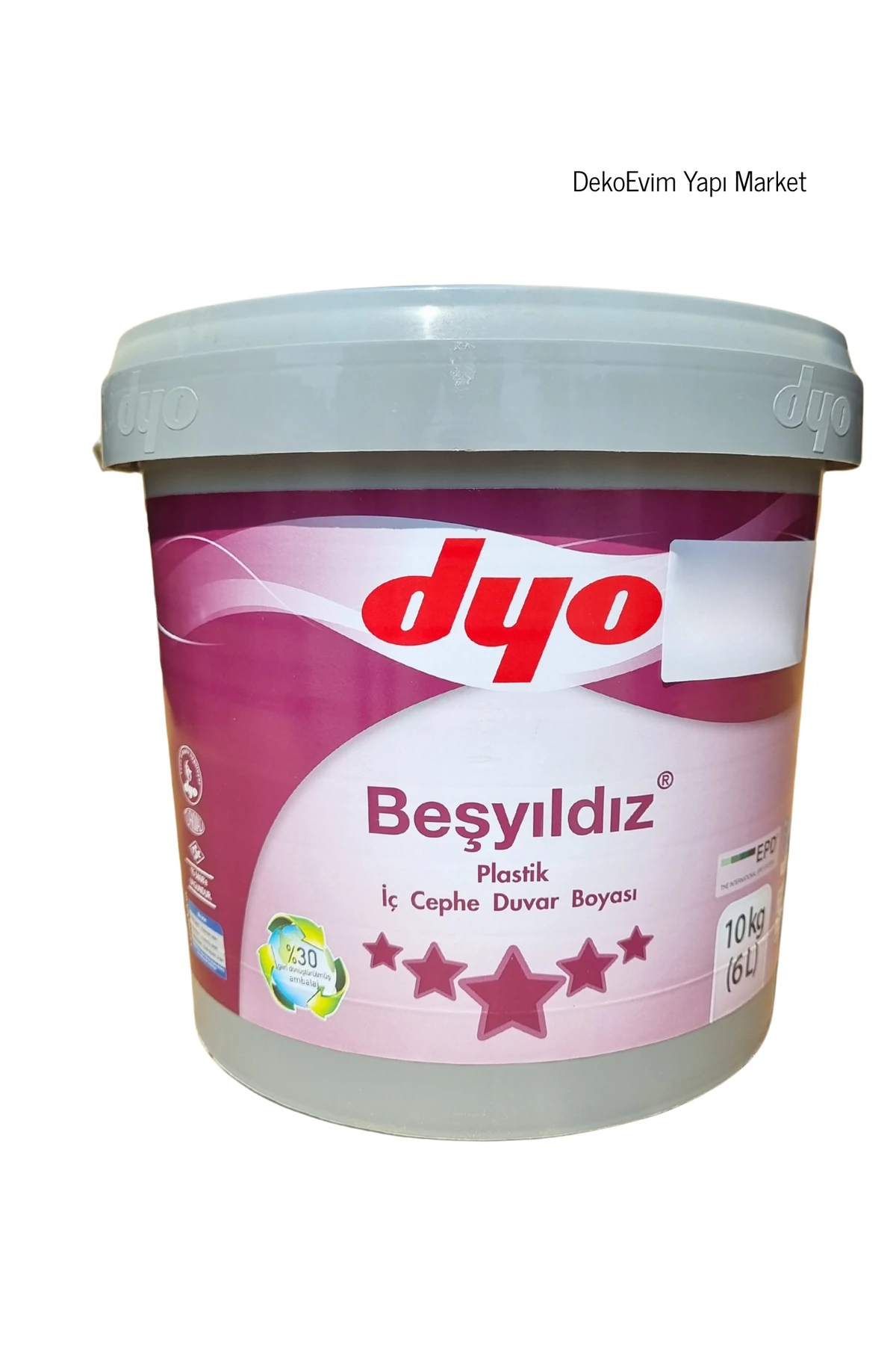 Dyo Beşyıldız Plastik Iç Cephe Duvar B. Irmak Yeşili 3212 3,5/10/20 Kg.