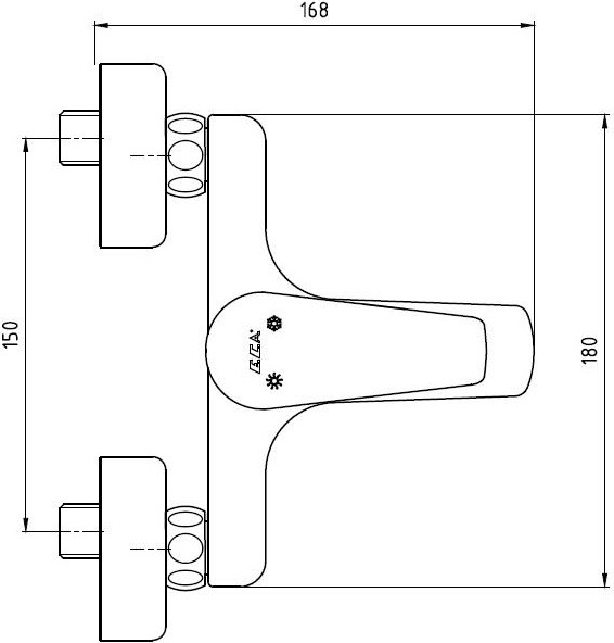 Eca Niobe Banyo Bataryası 482+Tema Quadro Tepe Duş Takım 2'Li Set