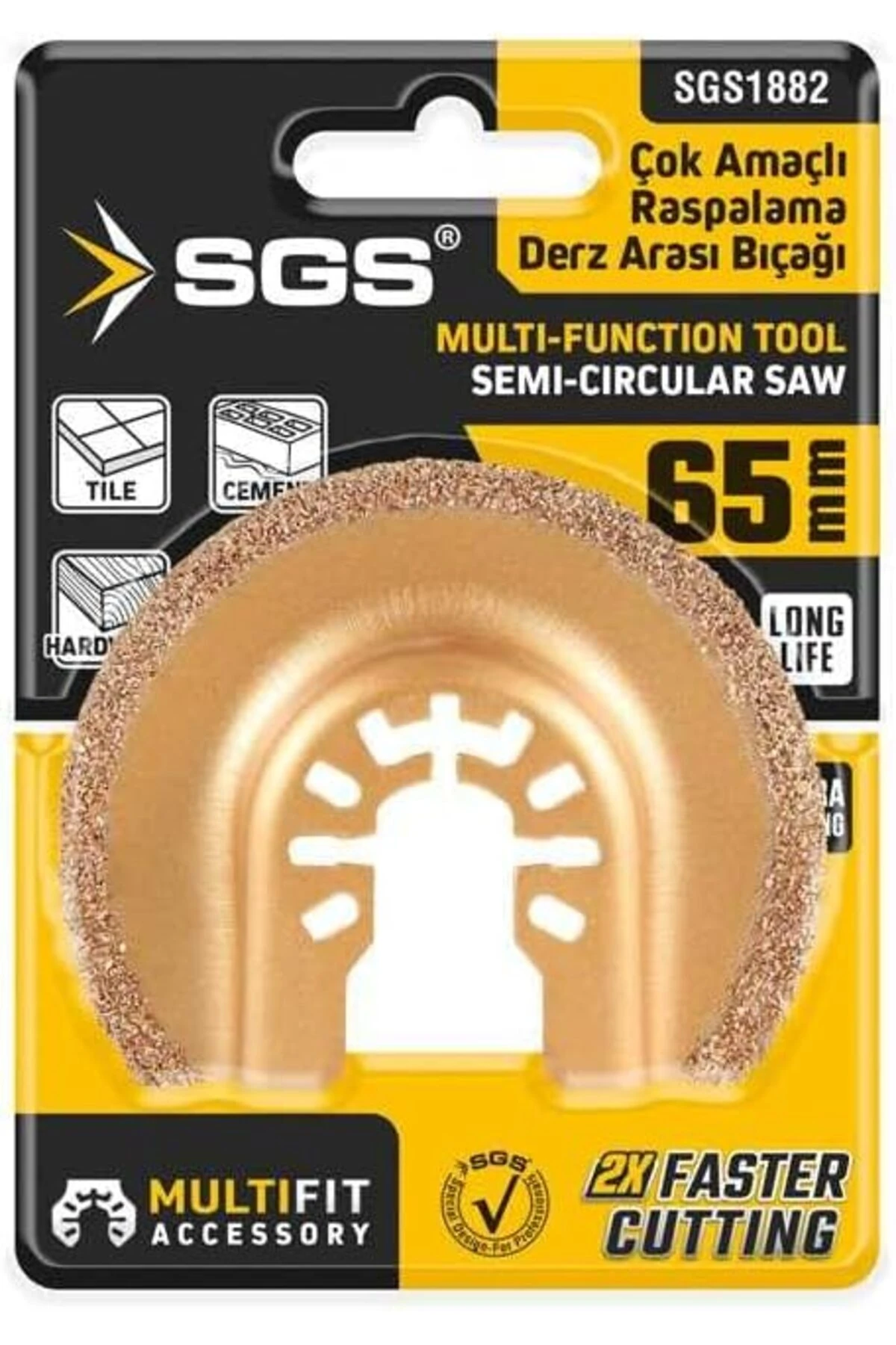 Multi- Derz Arası Temizleme Kesici ve Raspalama Aleti, 65mm, Model SGS1882 1198781