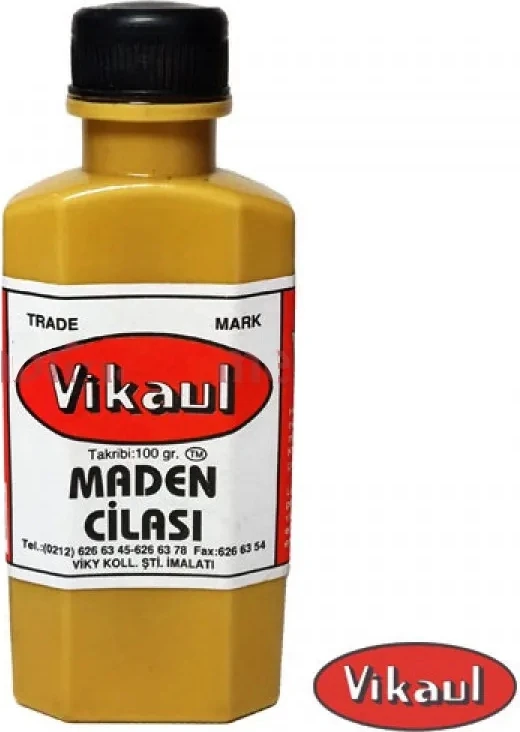 Vikaul Metal Parlatıcı - Maden Cilası, Kavil 100 gr - 12 Adet