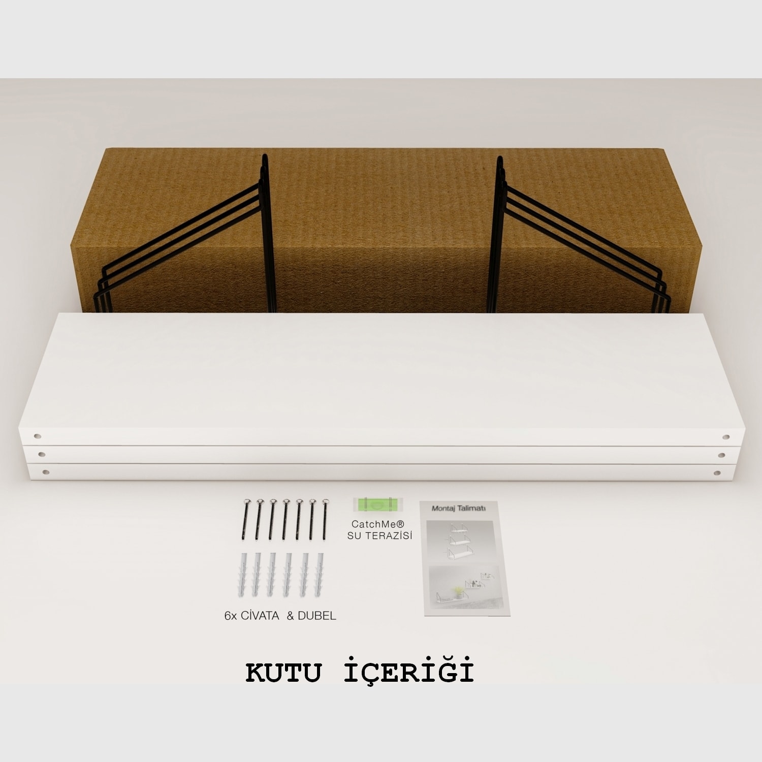 Duvar Rafı 3'lü15 x 55 cm
