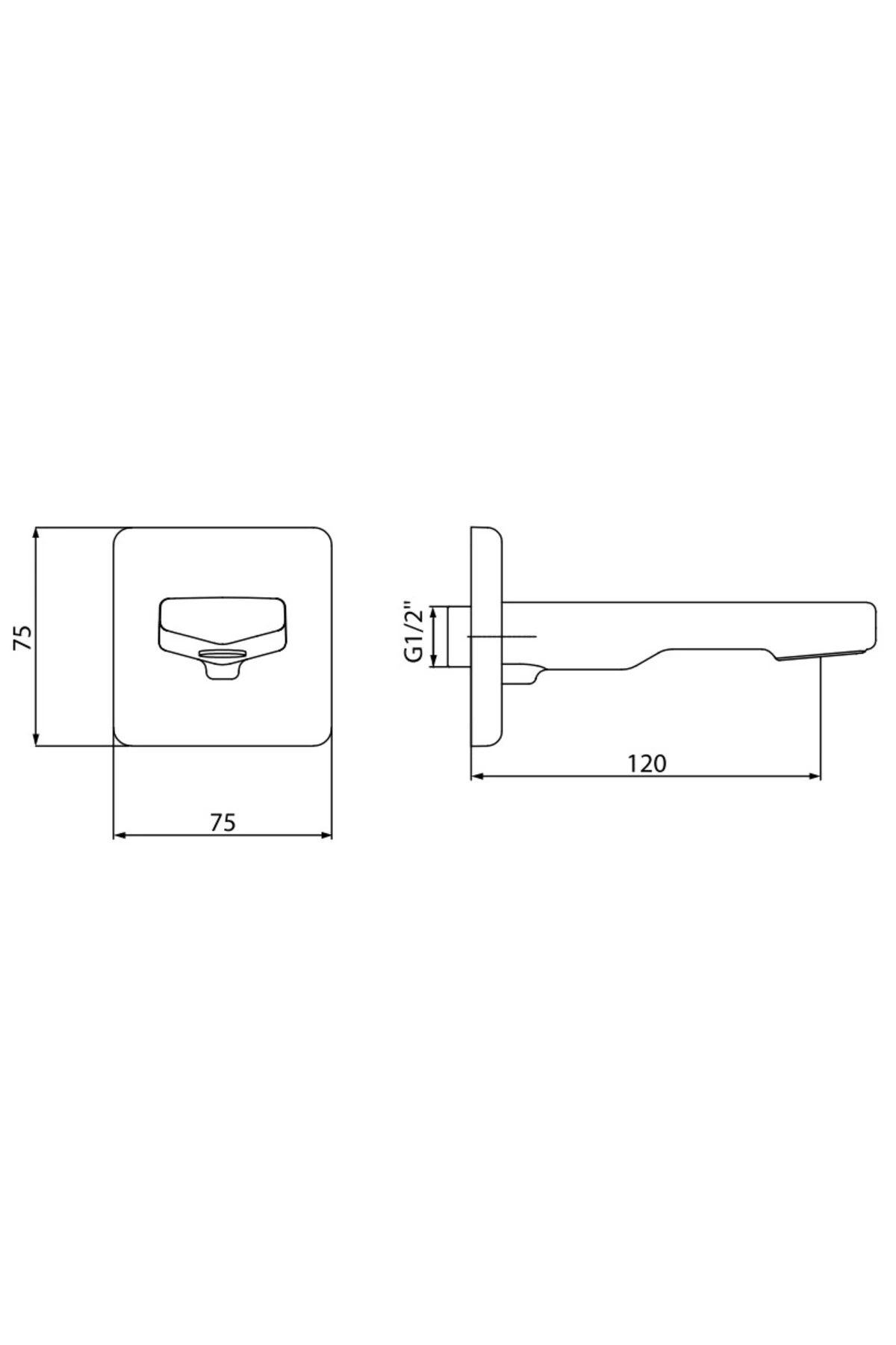 Ankastre Gömme Banyo Bataryası Çıkış Ucu Gaga 102159221-K