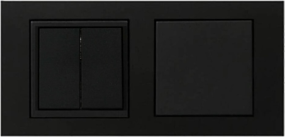 Grano Siyah Anahtar + Komütatör (Ikili) Anahtar Set