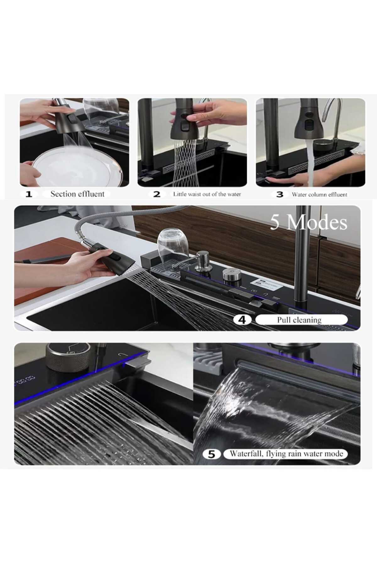 Elektronik 9 Fonksiyonlu Lüx Akıllı Eviye Seti