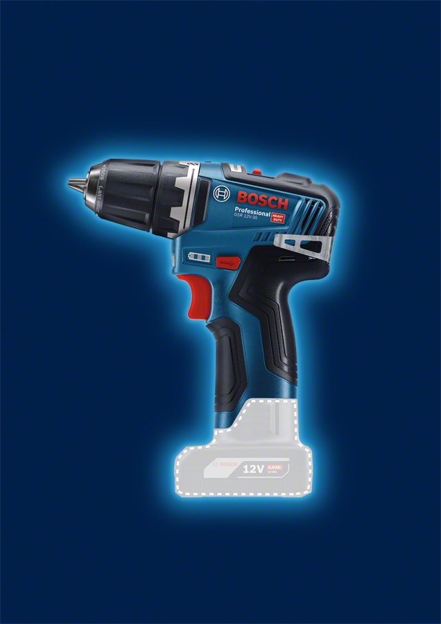 BOSCH Professional GSR 12V-35 (Solo) Akülü Delme/Vidalama Makinesi