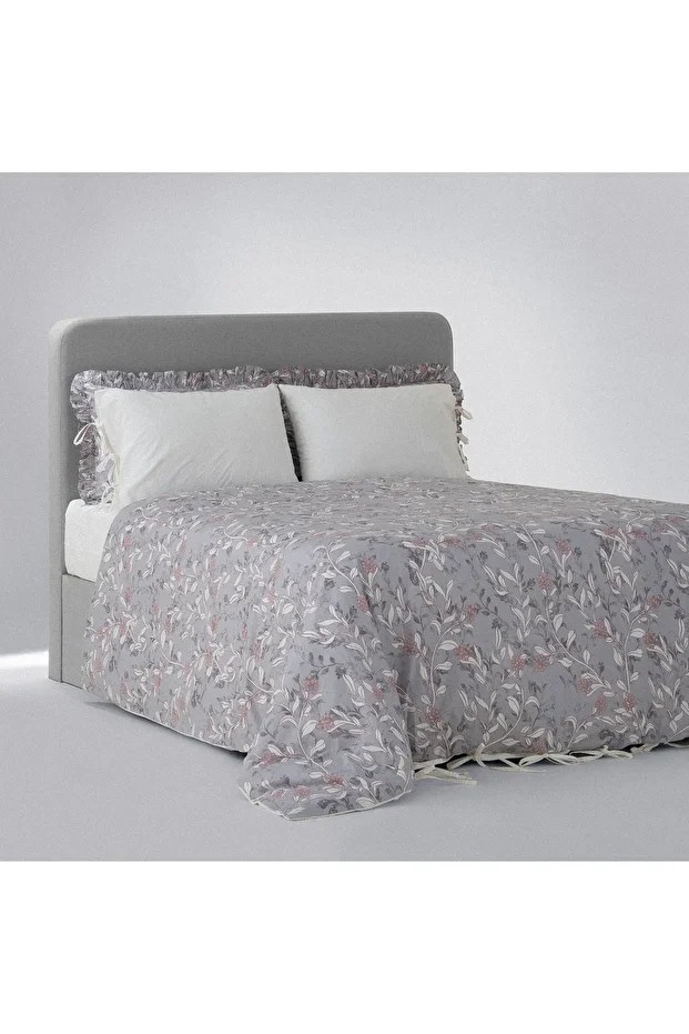 Ladin Çift Kişilik Nevresim Takımı %100 Pamuk Ütü Istemeyen Baskılı 200x220 Cm