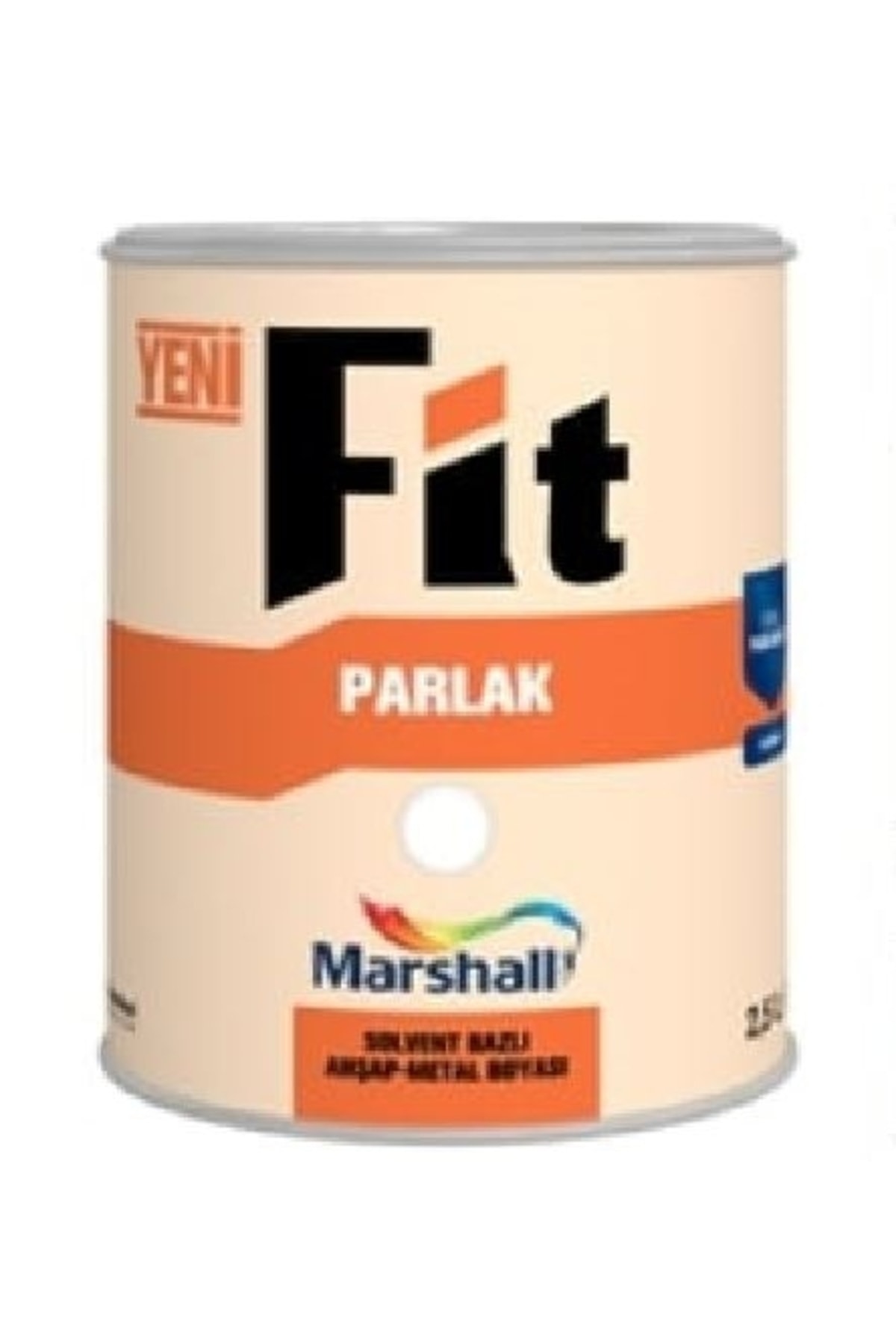 Fit Sentetik Parlak Yağlı Boya Siyah Solvent Bazlı Ahşap Metal Boya 2,5lt