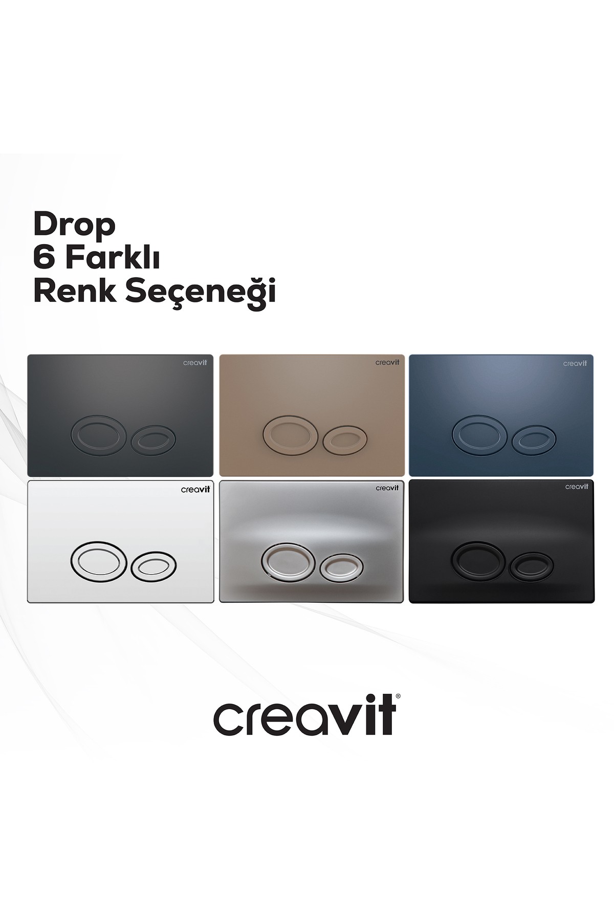 Drop Beyaz Askı Rezervuar Kumanda Paneli