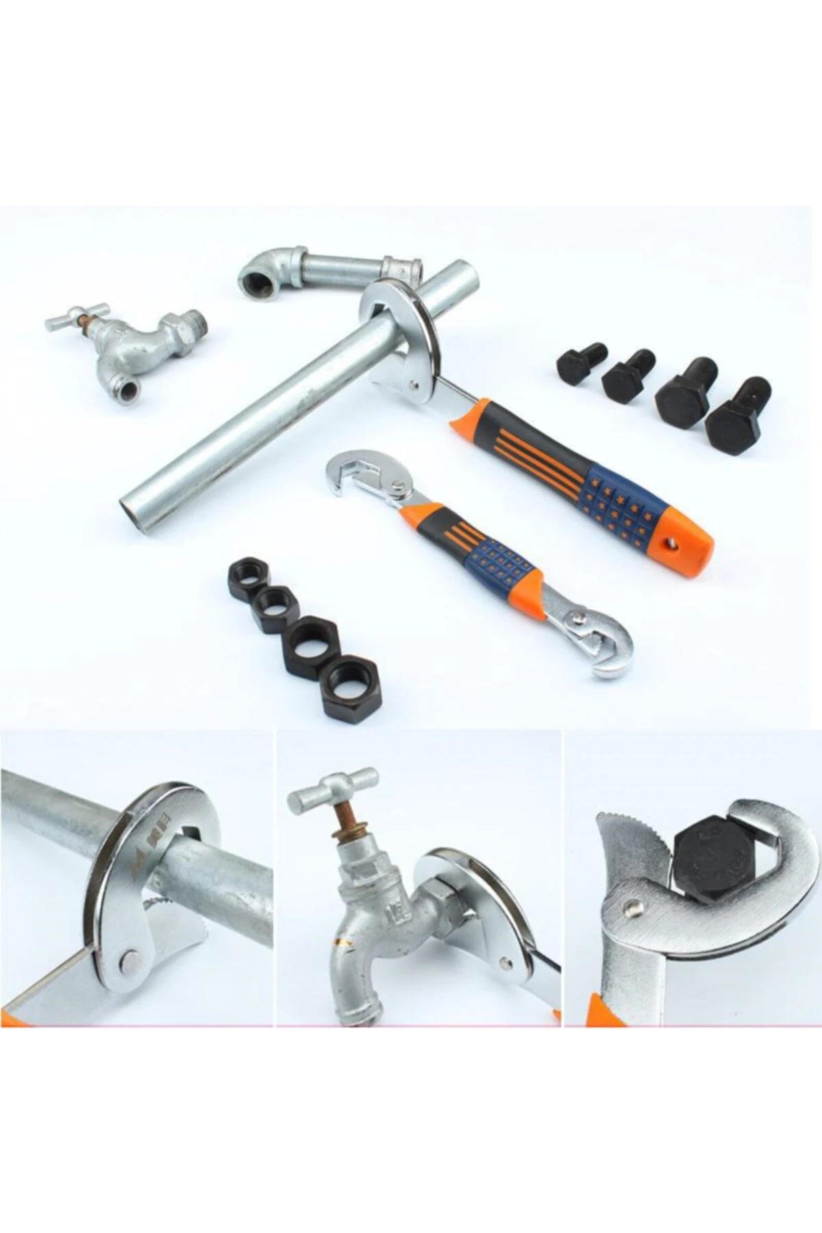 Akıllı Ingiliz Anahtarı Kurbağacık Pense Takım 2 Li Set Ev Ofis Dükkan Depo Pratik El Aleti Hırdavat