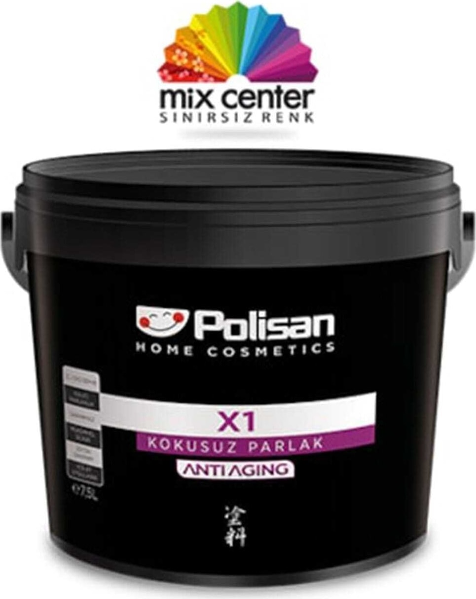 POLİSAN X1 Kokusuz Parlak (Anti-Aging) Boya 0.7 Lt 1640 Doğal Bej Cİ-6481