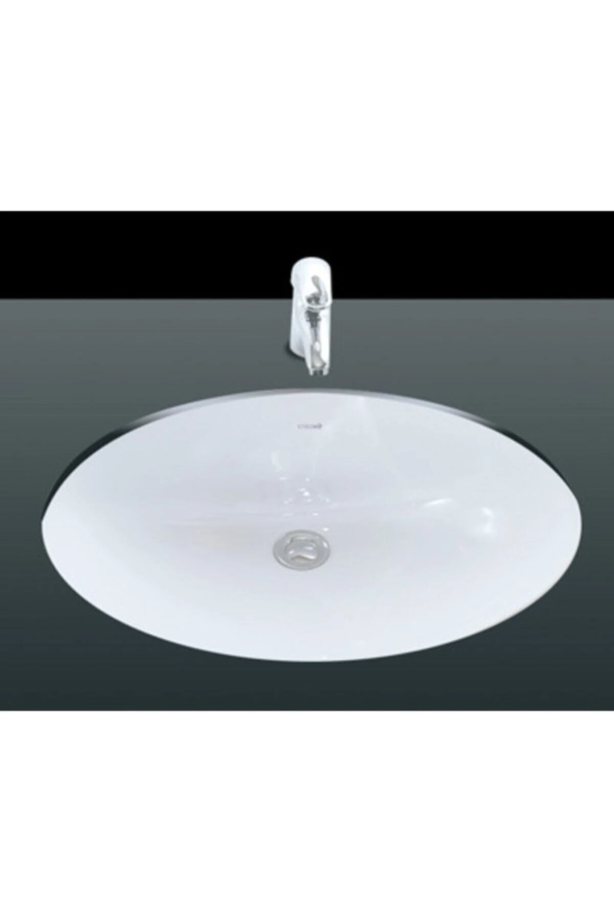 Tp214 Tezgah Altı Oval Lavabo 37x47 Cm Beyaz