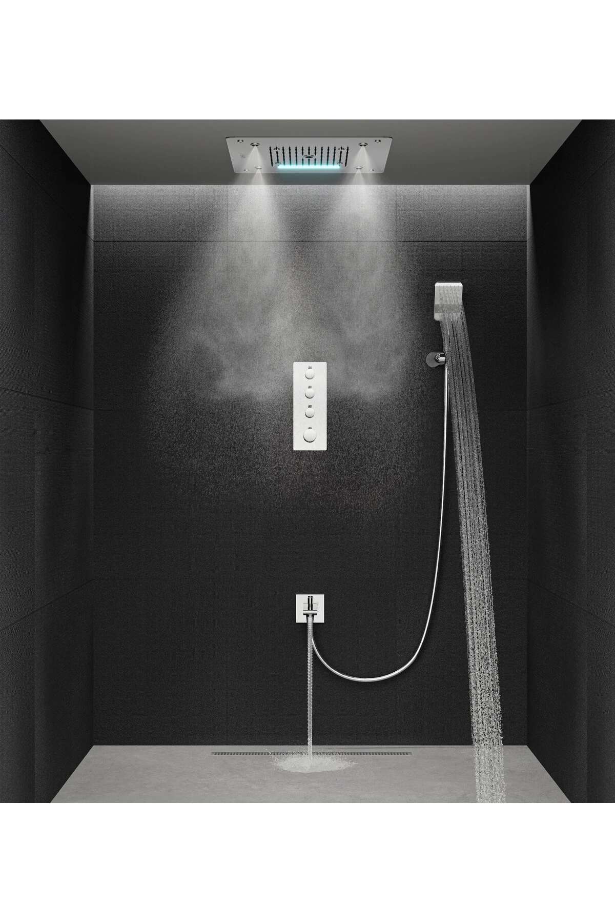 Memoria A42515 Çıkış Ucu, El Duşu Çıkışlı, Krom