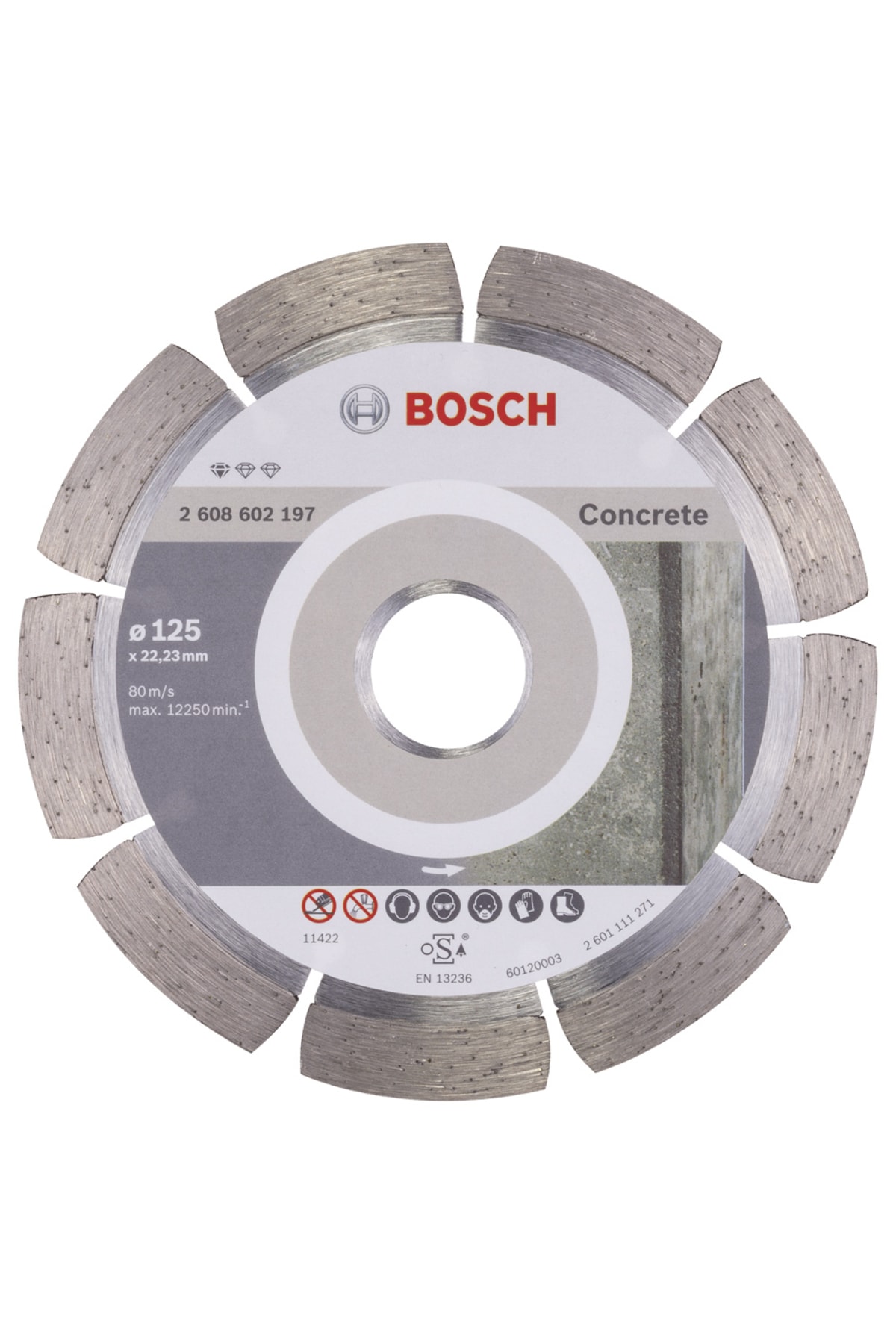 Standard For Concrete 125 Mm Elmas Kesme Diski - 2608602197
