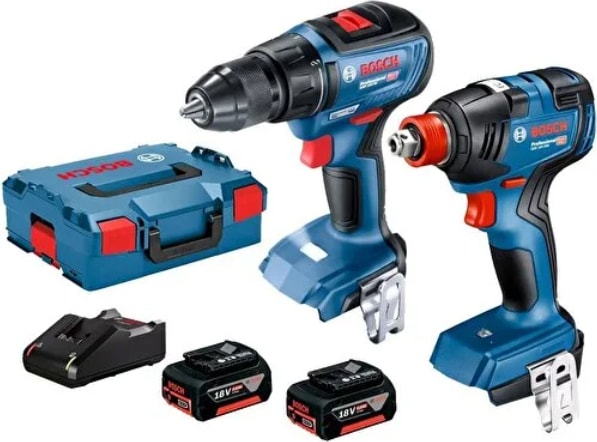 Gsr 18V-50 Akülü Vidalama + Gdx 18V-200 Akülü Somun Sıkma + 2x 5.0AH Akü + Akü Şarjı + L-Boxx Set
