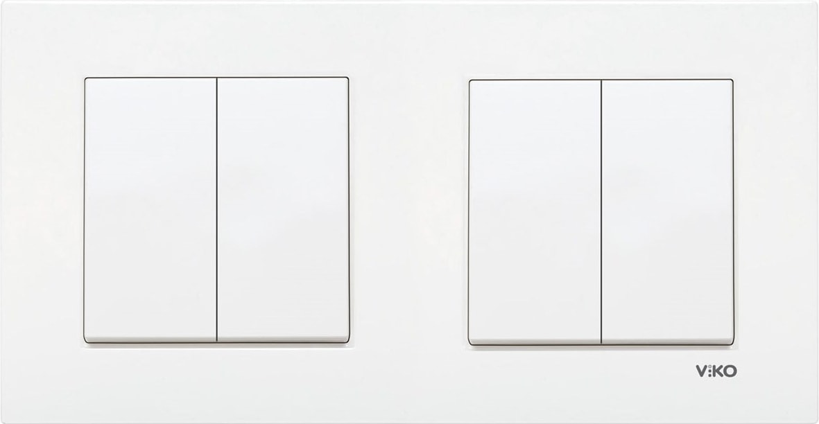 Karre Beyaz 2'li Set Komütatör + Komütatör