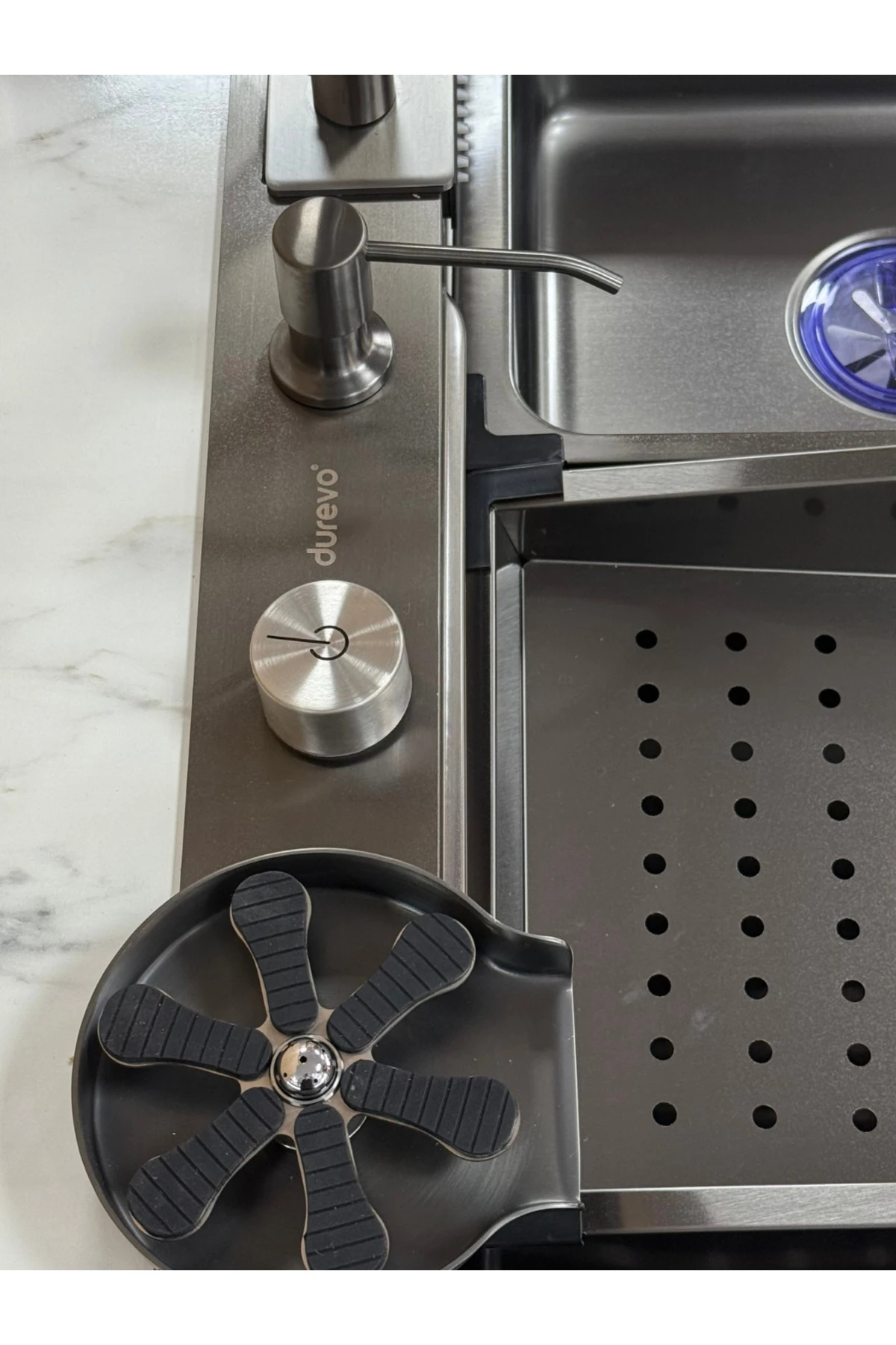 Mutfak Evyesi -Teknolojik Akıllı Eviye Sus304 Paslanmaz Çelik 3 mm Kalınlık PVD yüzey