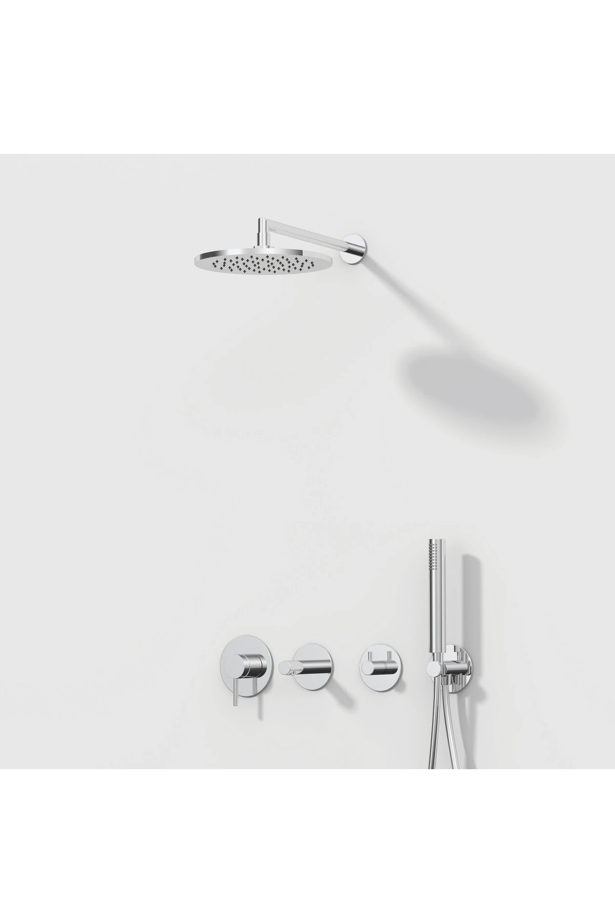 Origin A42621 Ankastre Lavabo Bataryası, Duvardan Kontrol, Sıva Üstü, Krom