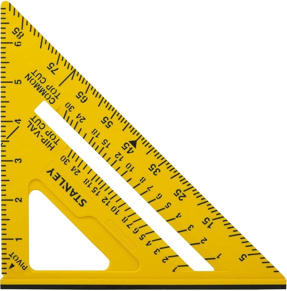 STHT46010 Çift Renkli Abs Plastik Inç Ölçülü Gönye 7"