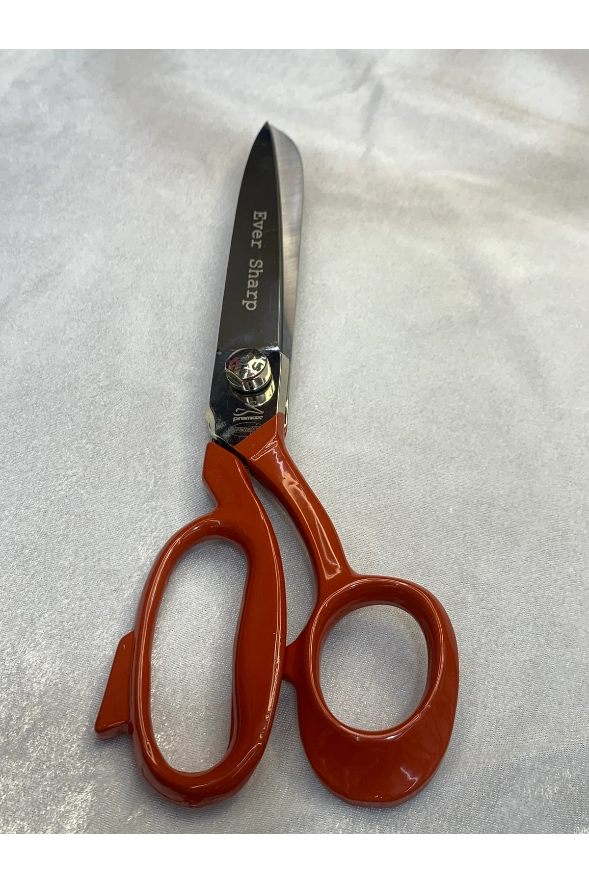 12 Inç Terzi Tekstil Makası Deri Ve Kumaş Kot Keser Makas 31 Cm Çelik Büyük Kırmızı Saplı