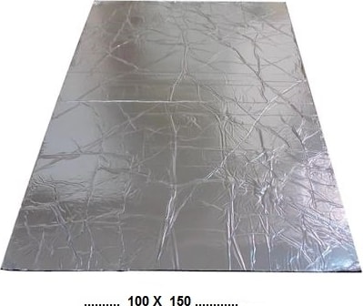Kaput Altı Alüminyum Folyolu Kaucuk Ses Yalıtım Levhası 6-9 mm 100X150