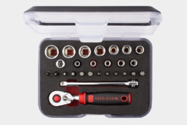 C00-27PH5  1/4" 27 Parça 6 Köşe Lokma Takımı (Kompakt Kutu)