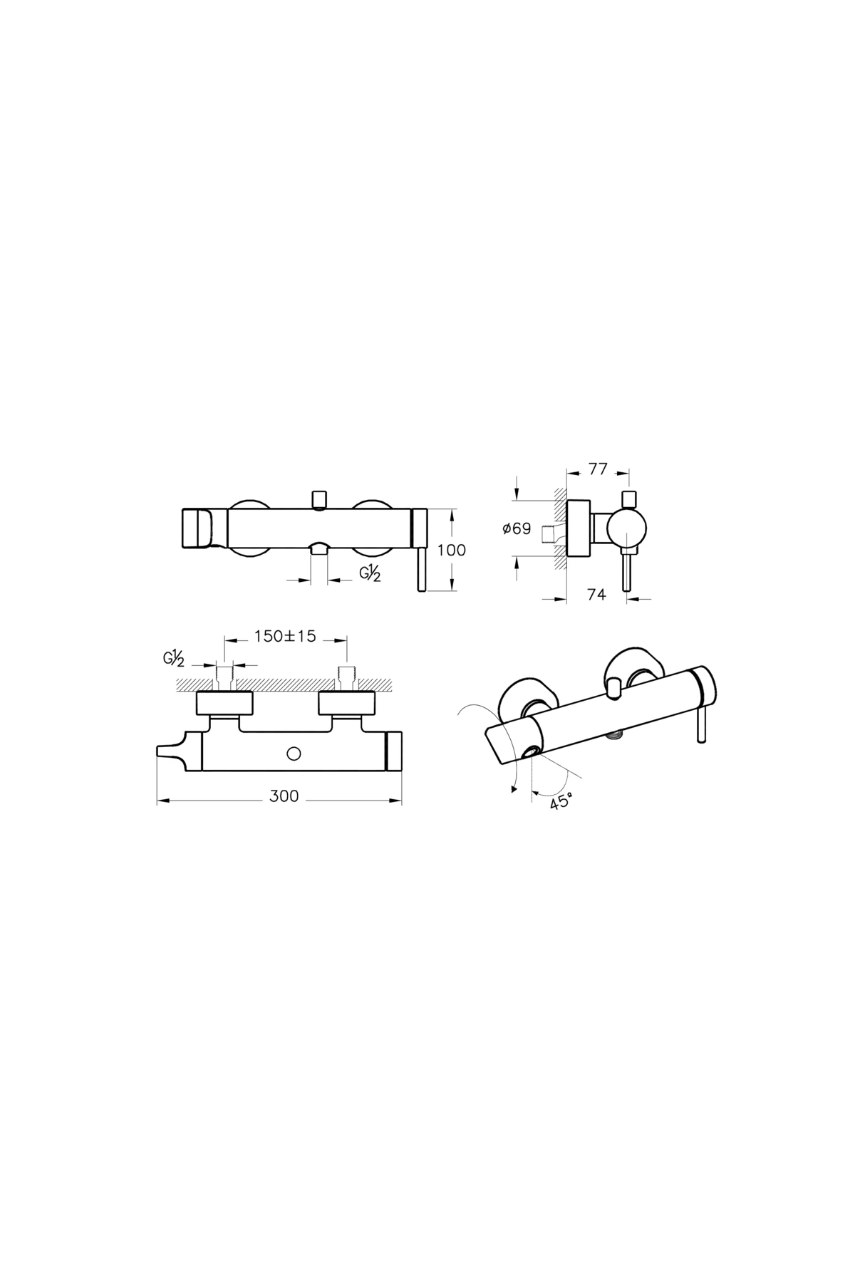 Origin A4261934 Banyo Bataryası, Fırçalı Nikel