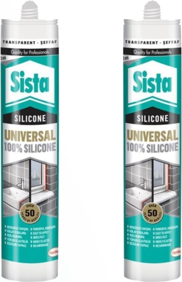 Sista Şeffaf Silikon 280 ml  (2 Adet)