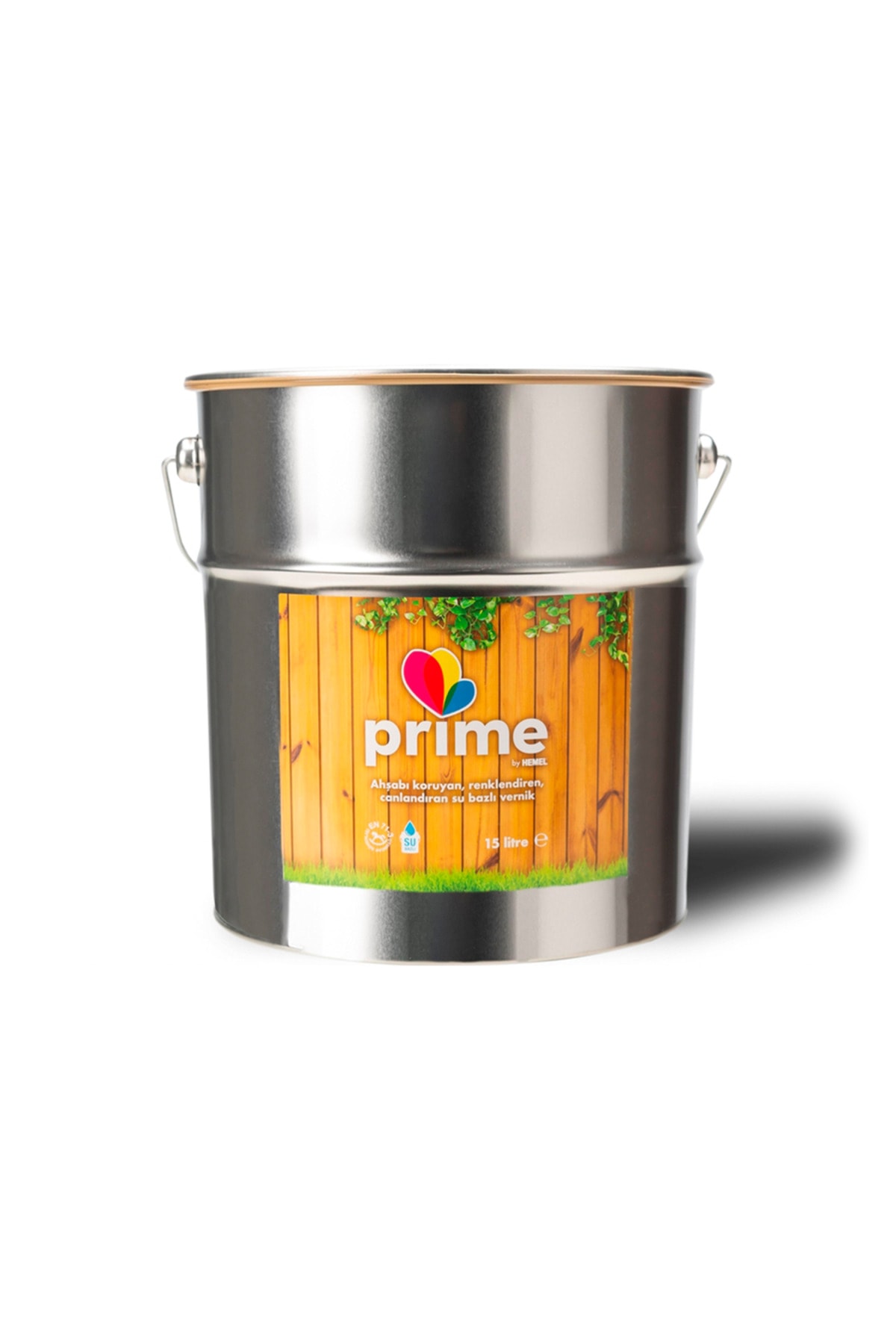 Prime Su Bazlı Renkli Ahşap Vernik - 15 Lt BEYAZ OPAK