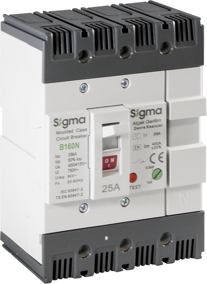 4B160040 4X40A 25KA Termik Manyetik Şalter 32-40A Ayarlı