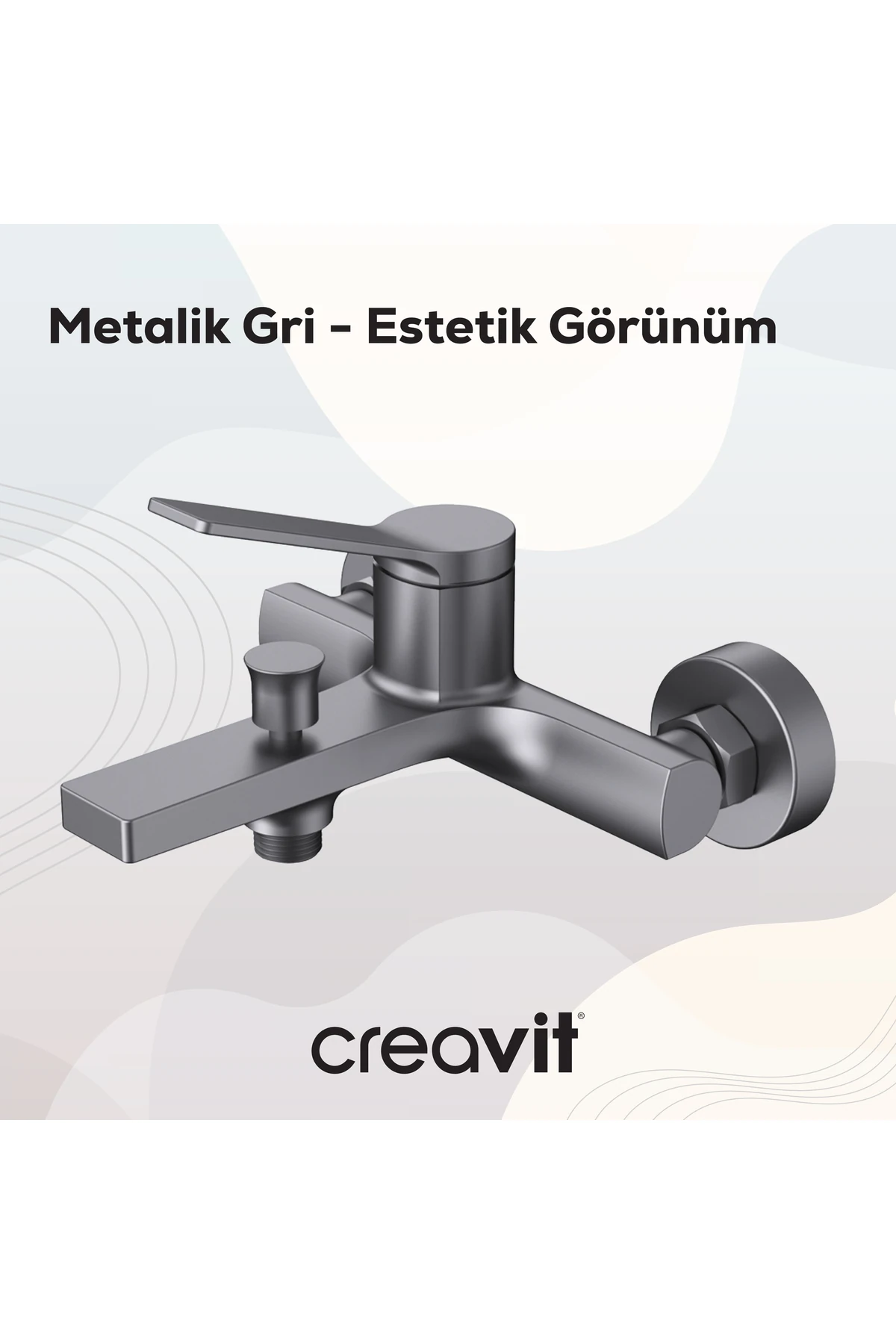 Ritmo Banyo Armatürü - Metalik Gri