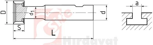 Zps-Fn T-Kanal Freze 12.5mm Dın 851