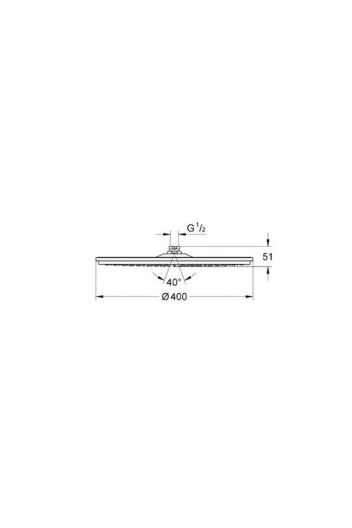 Rainshower® Cosmopolitan Tepe Duşu Jumbo 40 Cm - 28778000