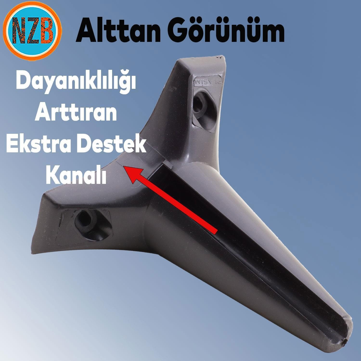 Mobilya Kanepe Koltuk Sehpa Tv Ünitesi Ayağı Ayakları 15 cm Siyah Baza Ayak (4 Adet)