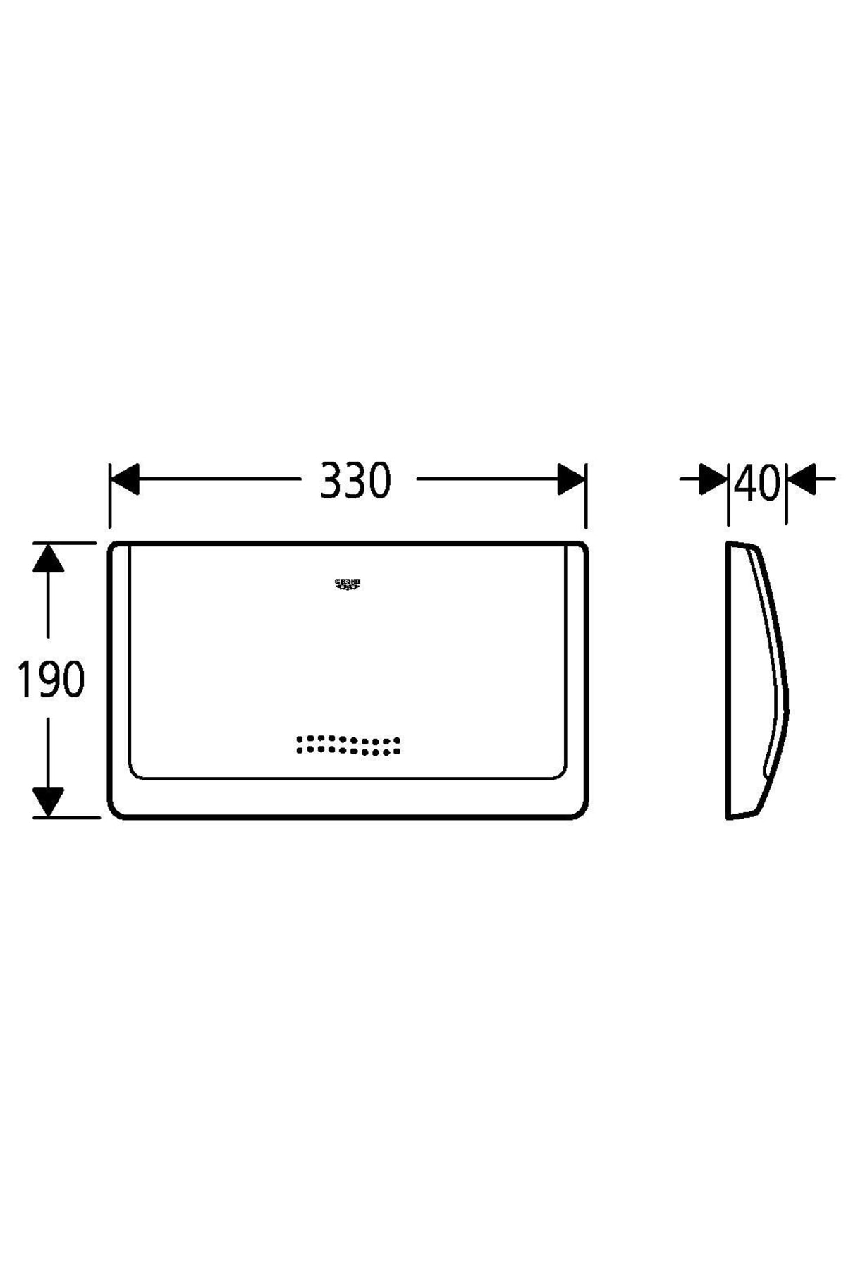 Kumanda Paneli 9 Lt. Start/stop Krom - 37053000 Uyumlu