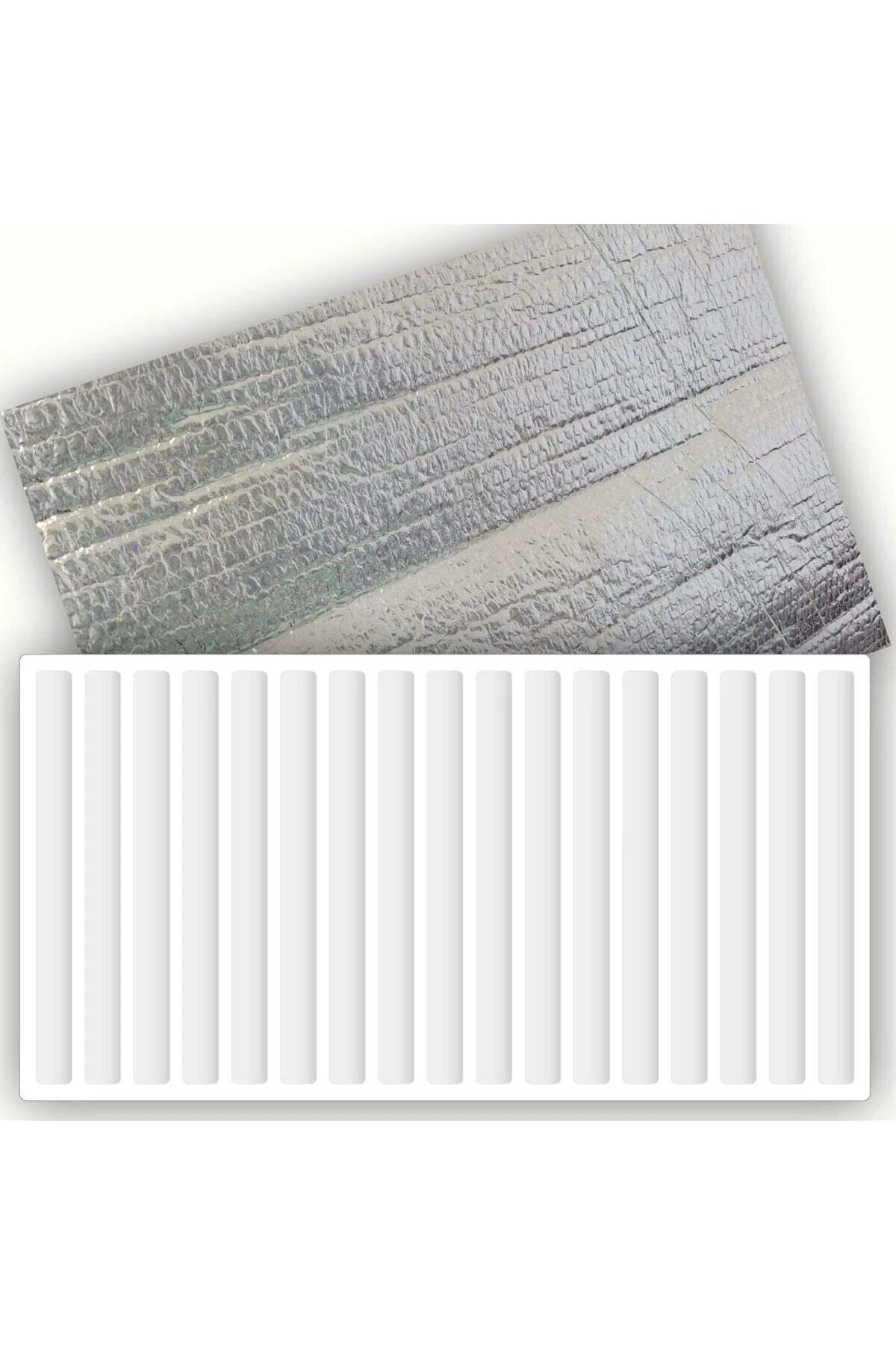 5 Adet Alüminyum Folyolu Radyatör Petek Arkası Isı Yalıtım Izolasyon Levhası 50x100cm Kalınlık:10mm