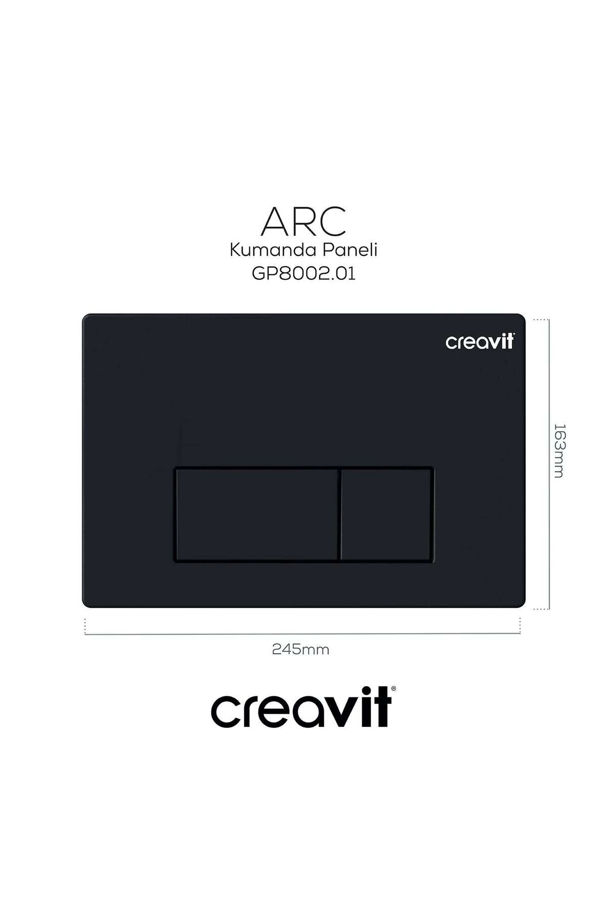 Arc Mat Siyah Boyalı Kumanda Paneli