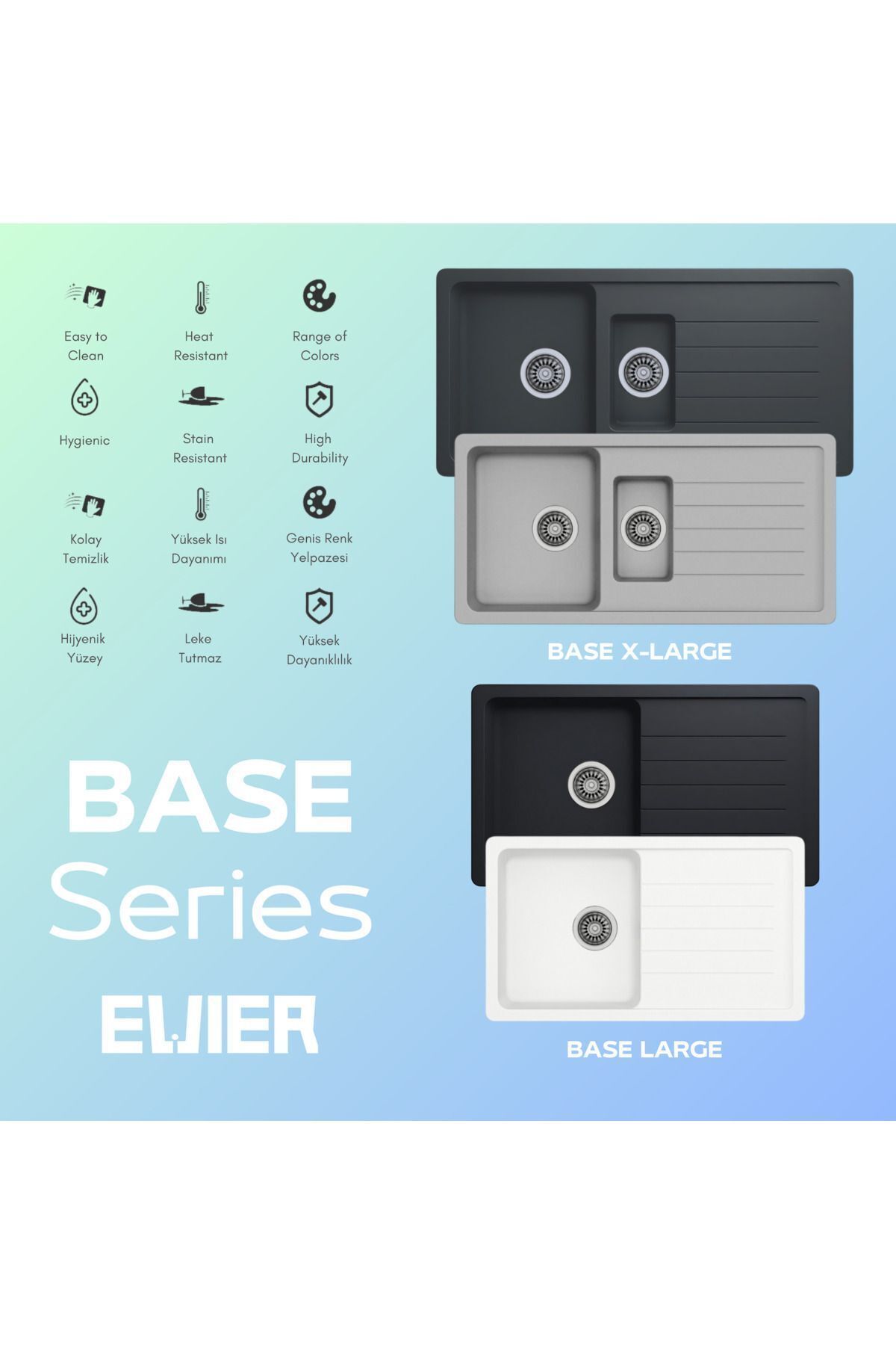 Granit Evye Base L Series Beige - Bej (Krem) (86x50)