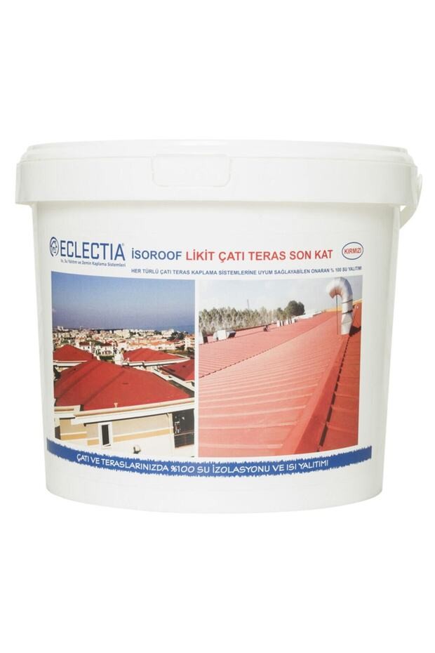 Isoroof Likit Çatı, Teras Son Kat, 18 Kg - Kırmızı