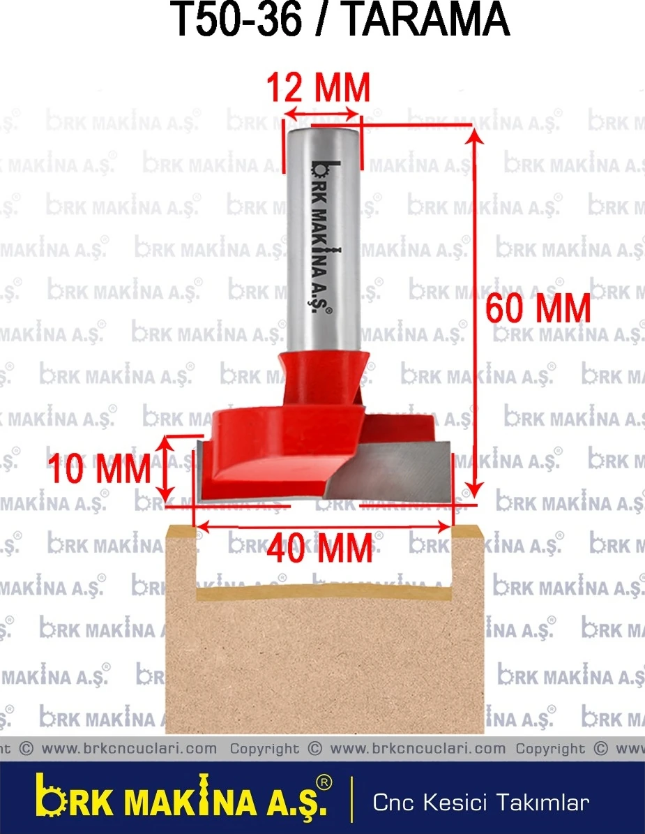 40 mm Tarama Freze Kaynaklı