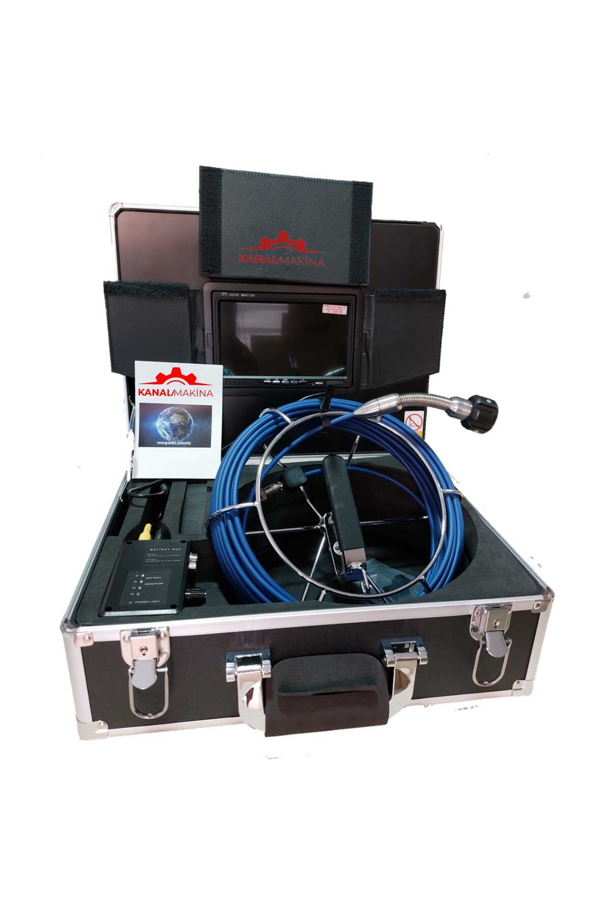 Kanal Gözlem Kamerası 7 inç Ekran 20 Metre Kablo