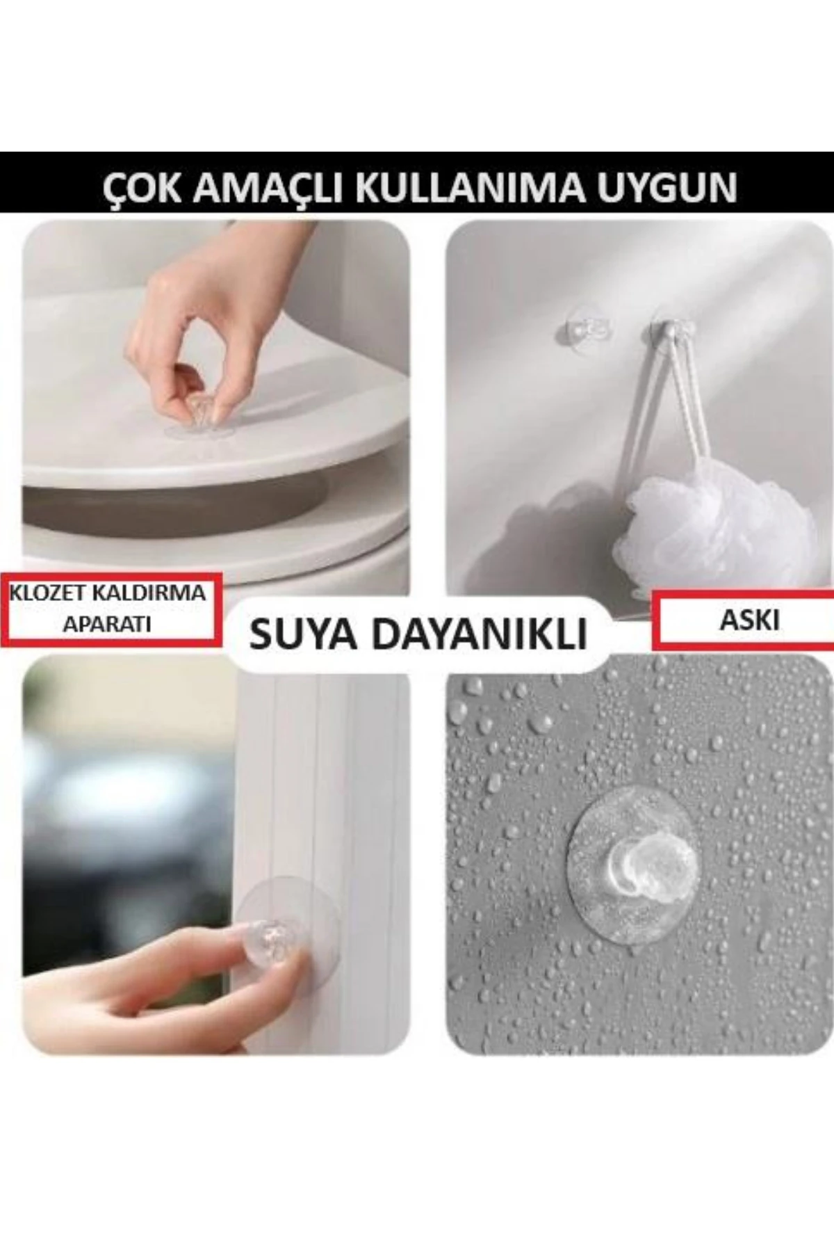 1Adet Mobilya Mutfak Banyo Dolap Çekmece Kulpu Yapışkanlı Kulp Tutacak Askı Klozet Kapağı Kaldırıcı