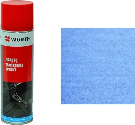 Araç İçi Temizleme ve Köpük Temizlik Spreyi + Temizlik Bezi