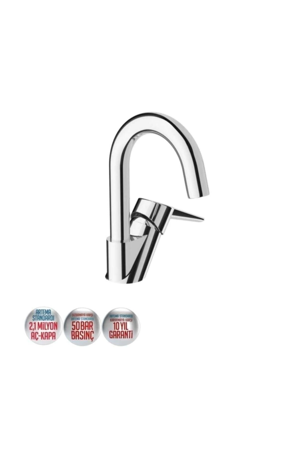 Solid S Lavabo Bataryası Döner Borulu, Krom A42442