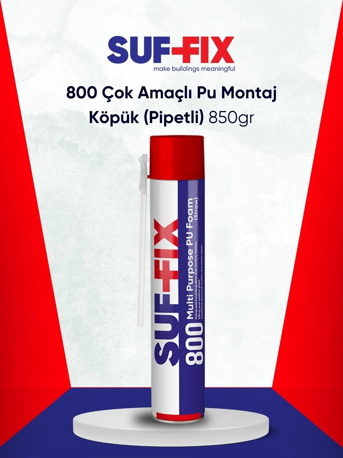 800 High Tack Hibrit Polimer Montaj Yapıştırıcı 290 ml – Beyaz (400 Kg/m² Tutma Gücü)