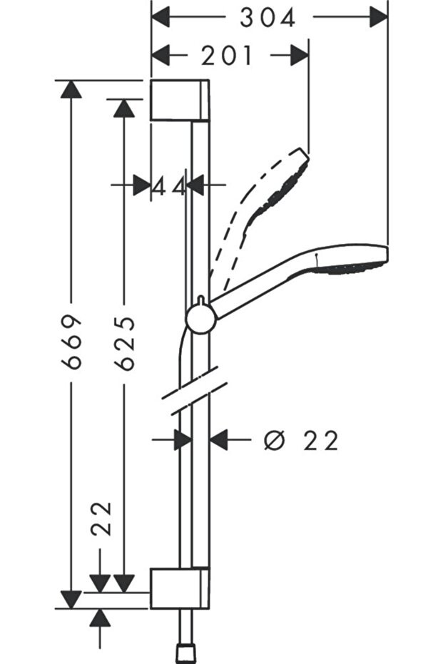 Croma Select E Duş Seti Vario, 65 Cm - 26582400 Polat
