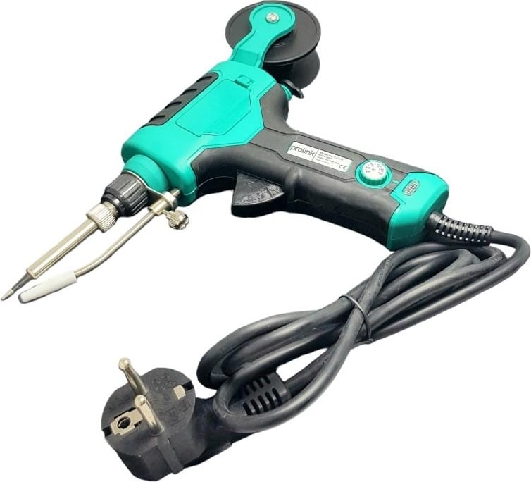 PJ-043 Lehim Makaralı 60WATT Isı Ayarlı Tabanca Havya Düz Uçlu