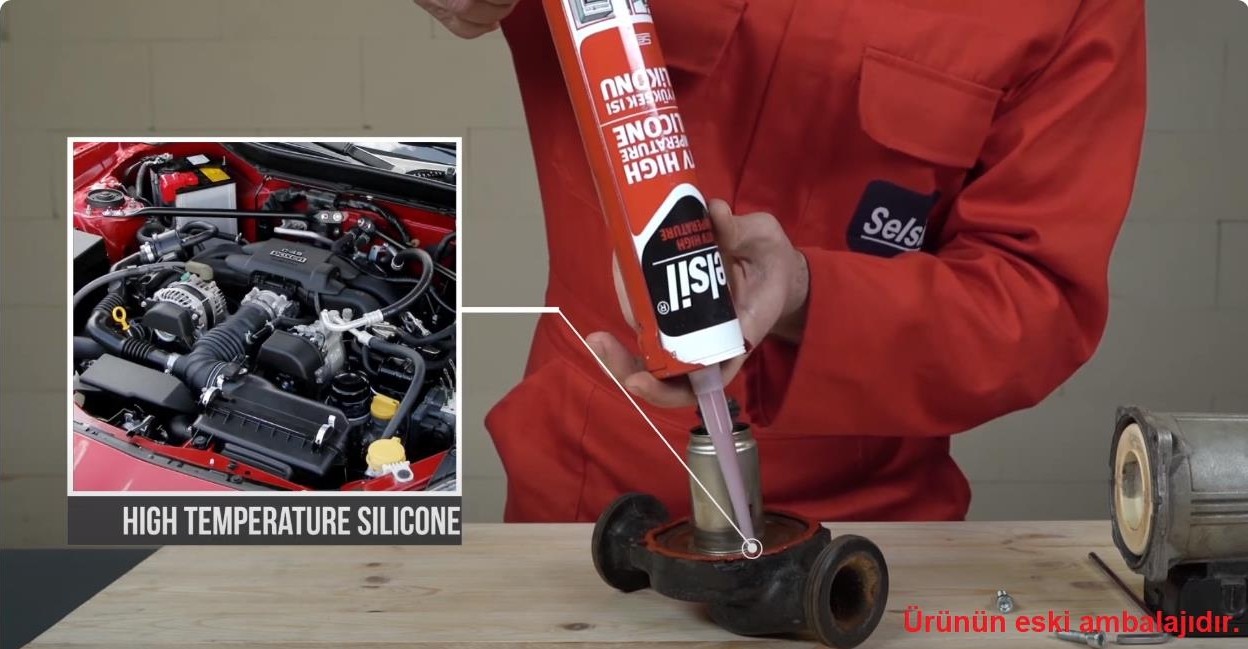 Rtv 250 Derece Dayanıklı Isı Silikonu Kırmızı 310 Ml.